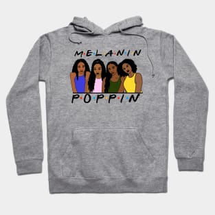 Melanin Women Poppin, Afro Black Girl Magic Hoodie